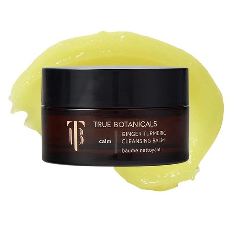 True Botanicals Ginger Turmeric Cleansing Balm - Hydrating Facial Cleanser & Makeup Remover for Dry Skin | 3.4 fl oz