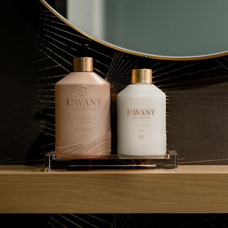 L'AVANT Collective Hand Soap - Luxurious Bergamot & Orange Blossom Scent | 16 Fl Oz Reusable Glass Bottle