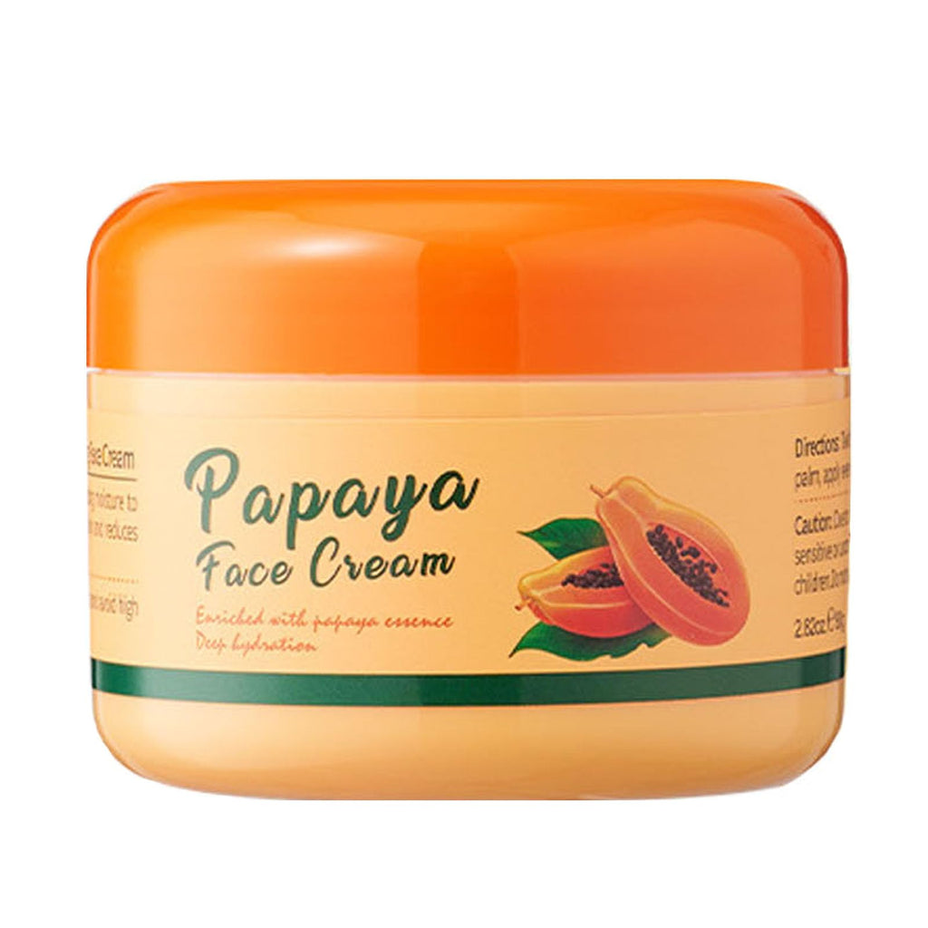 Yniquet Papaya Cream Face Moisturizer Cream with Natural Papaya Extract, Day and Night Face Cream Suitable For All Skin Types, 2.82oz