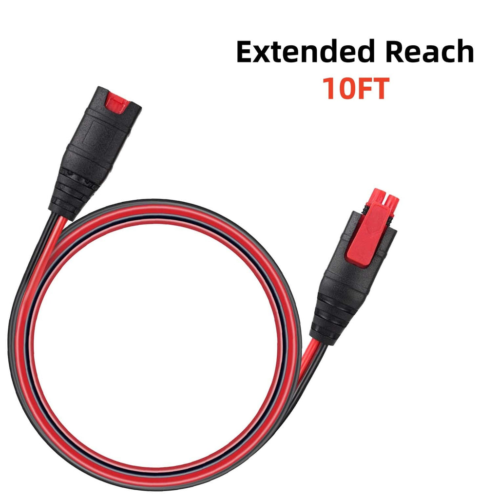 RRKJYXGC GC004 + GC008 X-Connect Fit for Noco Battery Charger Accessories,M10 (3/8in) XL Eyelet Terminal,Smart Batteries Trickle Charger Cable for Genius Smart Battery Chargers Extension Cable