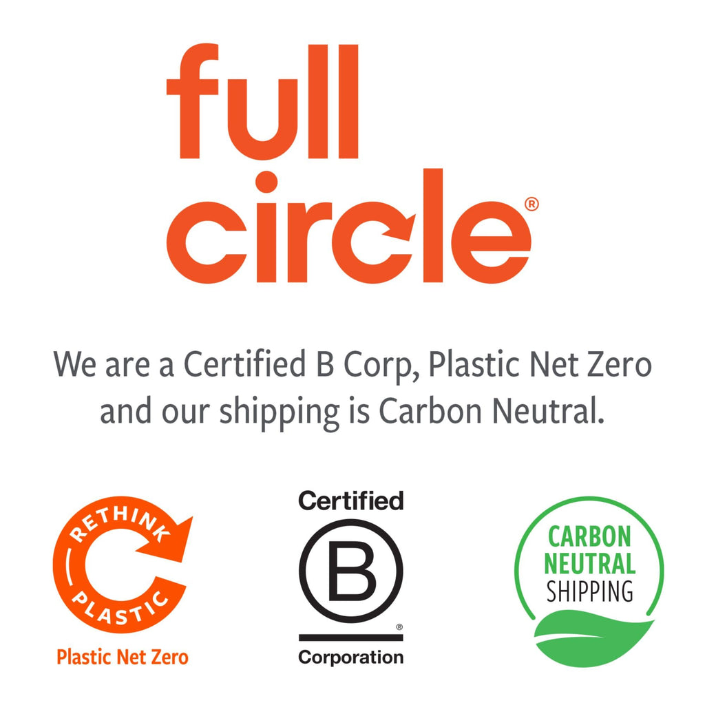 Full Circle The Ring Bamboo Produce Scrub Brush - BPA-Free Vegetable & Fruit Cleaner - Removes Dirt from Potatoes, Mushrooms & Root Vegetables