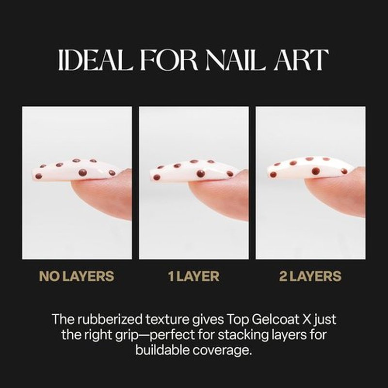 APRÉS Top Gelcoat X - Scratch Resistant Gel Nail Polish - 15ml Glossy Soak Off Top Coat
