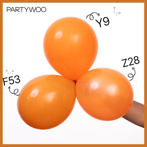 PartyWoo Burnt Orange Balloons - 140-Piece Terracotta Fall Balloon Arch Kit | 18", 12", 10", 5" Sizes