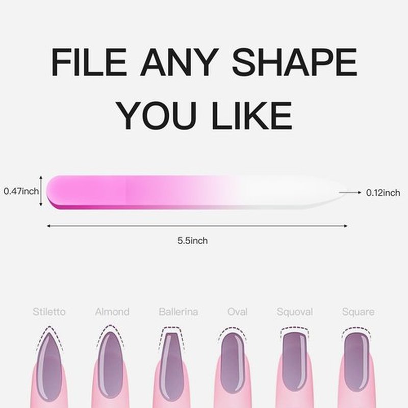 Curvlife 15g Semi Solid Nail Glue Kit for Press On Nails - 3pc Professional Set with Czech Glass File & Cuticle Pusher for Flawless Application & Removal