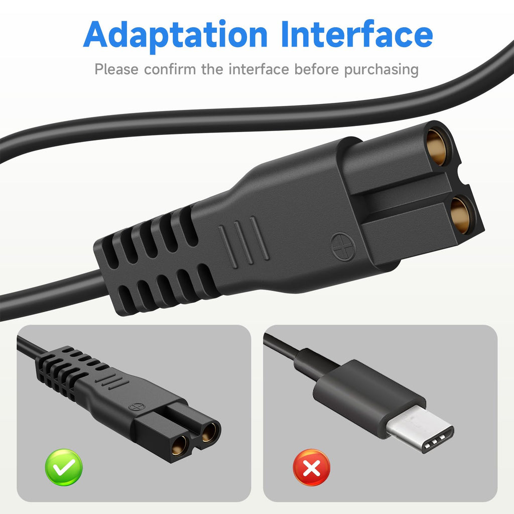 Wanme Charger Cable for Oneisall Dog Clippers, 3.3ft USB Replacement Charging Cord Compatible with oneisall 1/2/3 Speed Pet Grooming Kit Dog Paw Trimmer (3.3FT)