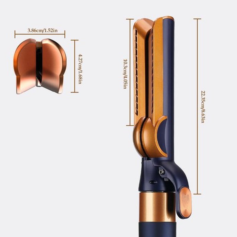 SAZIKA Airflow Attachment for Dyson Airwrap Styler, Nozzles Attachment for Smooth Hair Style with Less Damage and Breakage for Dyson Airwrap HS01 HS05 HS08 Prussian Blue