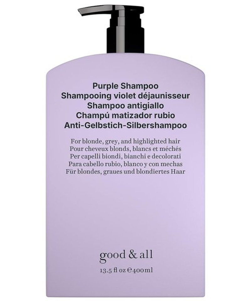 GOOD&ALL Purple Shampoo - Eliminate Yellow Tones for Blonde & Silver Hair - Vegan & Sulfate-Free | 13.5 fl oz
