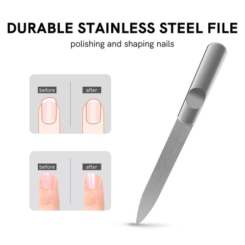 Nail Clipper Sets, Professional Finger and Toe Nail Clipper Set, Edgy Nail Cutter for Thick Nails for Man and Women, Precisely Stainless Steel Fingernail & Toenail Clippers with Nail File, 3PCS