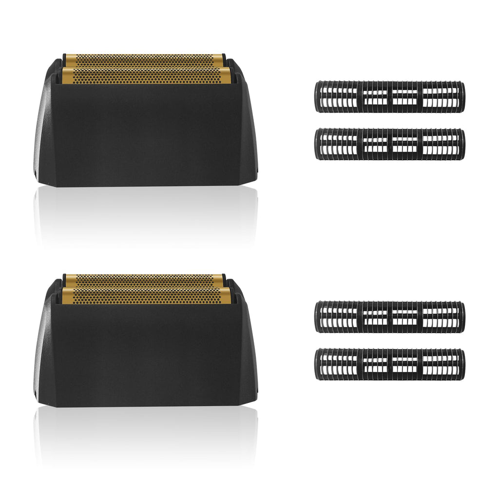 Shaver Replacement Super Close Gold Foil & Cutter Bar Assembly, 2 Pack