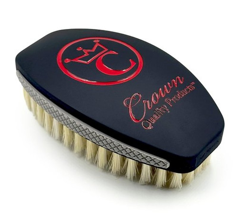 New BRED Medium LIMITED EDITION 360 Sport Wave Caesar 2.0 Mixed Boar Bristle Hairbrush - Curved Bristles, Non-Slip Grip, Waterproof, Matte Black Indestructible Body - The Ultimate 360 Wave Brush