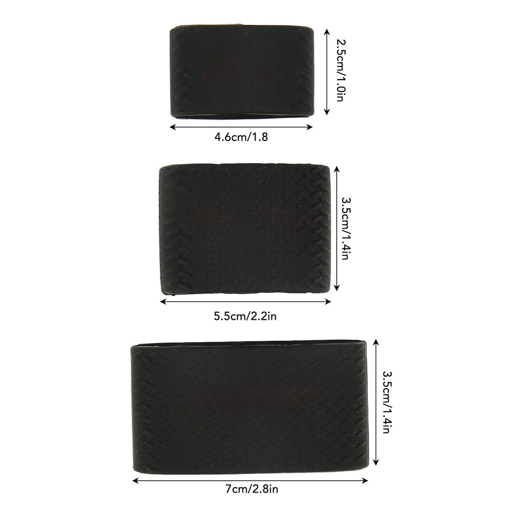 3pcs Barber Clipper Bands, Silicone Anti Slip Wear Resistant Tool Protective Sleeve for Barbers Electric Clip Resistance Heat Baber