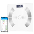 Smart Scale for Body Weight, Bathroom Digital Weighing Scale with BMI, Body Fat, Muscle Mass, Accurate Bluetooth Home User Health Equipment Sync Apps【White】