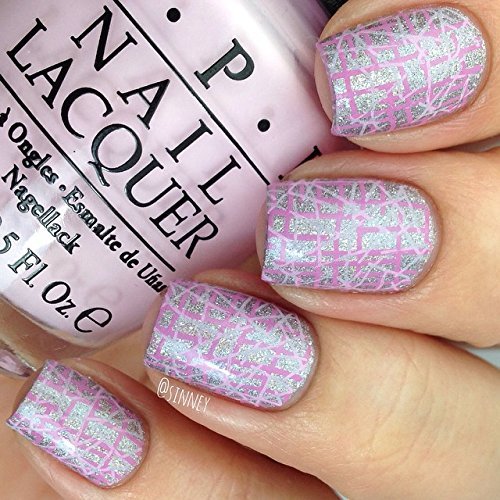 PUEEN Nail Art Stamp Collection Set 25F - NEW Unique Set of 25 Nailart Polish Stamping Manicure Image Plates Accessories Kit (Totaling 150 Images) - New Batch with Display & Storage Case-BH000019