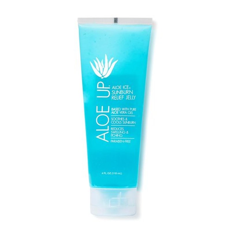 ALOE UP Aloe Vera Gel - Cooling Sunburn Relief for Face & Body | 96.6% Pure, Alcohol-Free, 4 Oz
