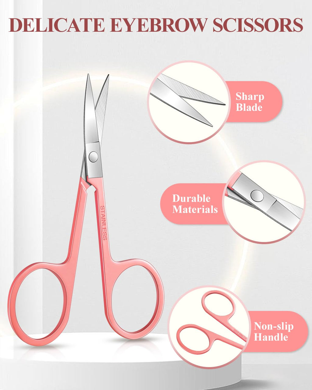 MORGLES Eyebrow Tweezers for Women Facial Hair, 10 in 1 Eyebrow Kit with Pimple Popper and Blackhead Remover Tools, Precision Ingrown Hair Tweezers Set with Travel Bag, Grooming Beauty Set