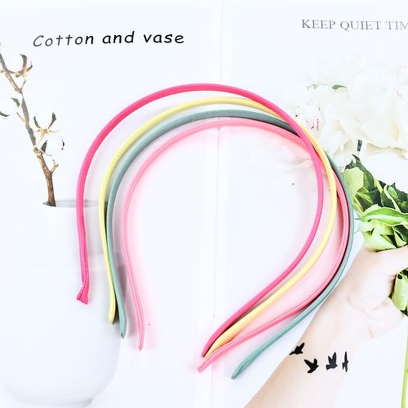 Cinaci 40 Pieces in 20 Colors Colorful 6mm Thin Skinny Stain Covered Metal Headbands Simple Plain DIY Craft Hair Bands Accessories for Women Girls Teens Kids Toddlers