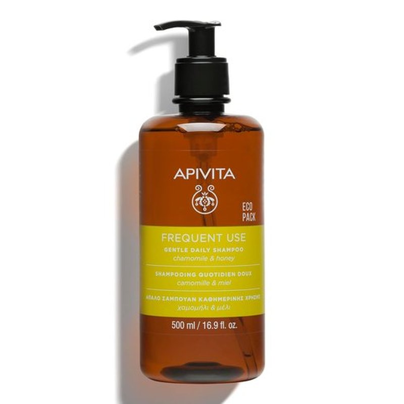 APIVITA Gentle Daily Shampoo - Hydrating & Soothing with Chamomile & Honey | 500 mL / 16.9 oz