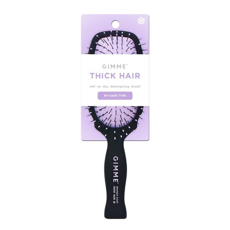 Gimme Beauty Detangling Brush - Curved Paddle for Breakage-Free, Anti-Static Styling - Heat-Resistant, Thick Hair