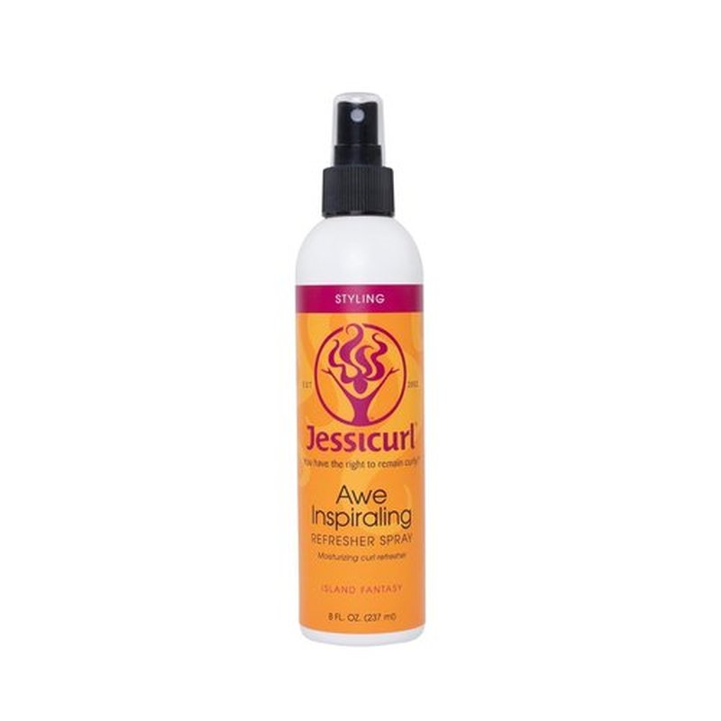 Jessicurl Awe Inspiraling Spray - Island Fantasy | 8 Fl Oz Moisturizing Curl Refresher for Curly Hair