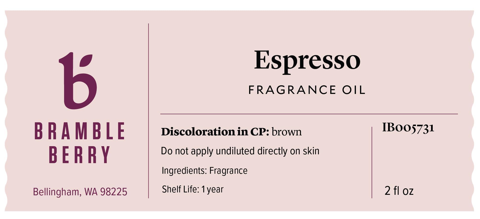 Bramble Berry Espresso Fragrance Oil 2 oz | Bold Coffee Scent for Soap Making, Candles, Lotion, Bath Bombs & Coffee Scrubs | Skin Safe, Vegan, Paraben & Phthalate Free, DIY Craft Essential