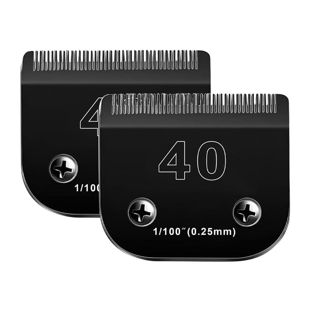 Audoc 40 Blade Dog Grooming Blades Compatible with Andis/Wahl KM10 Series