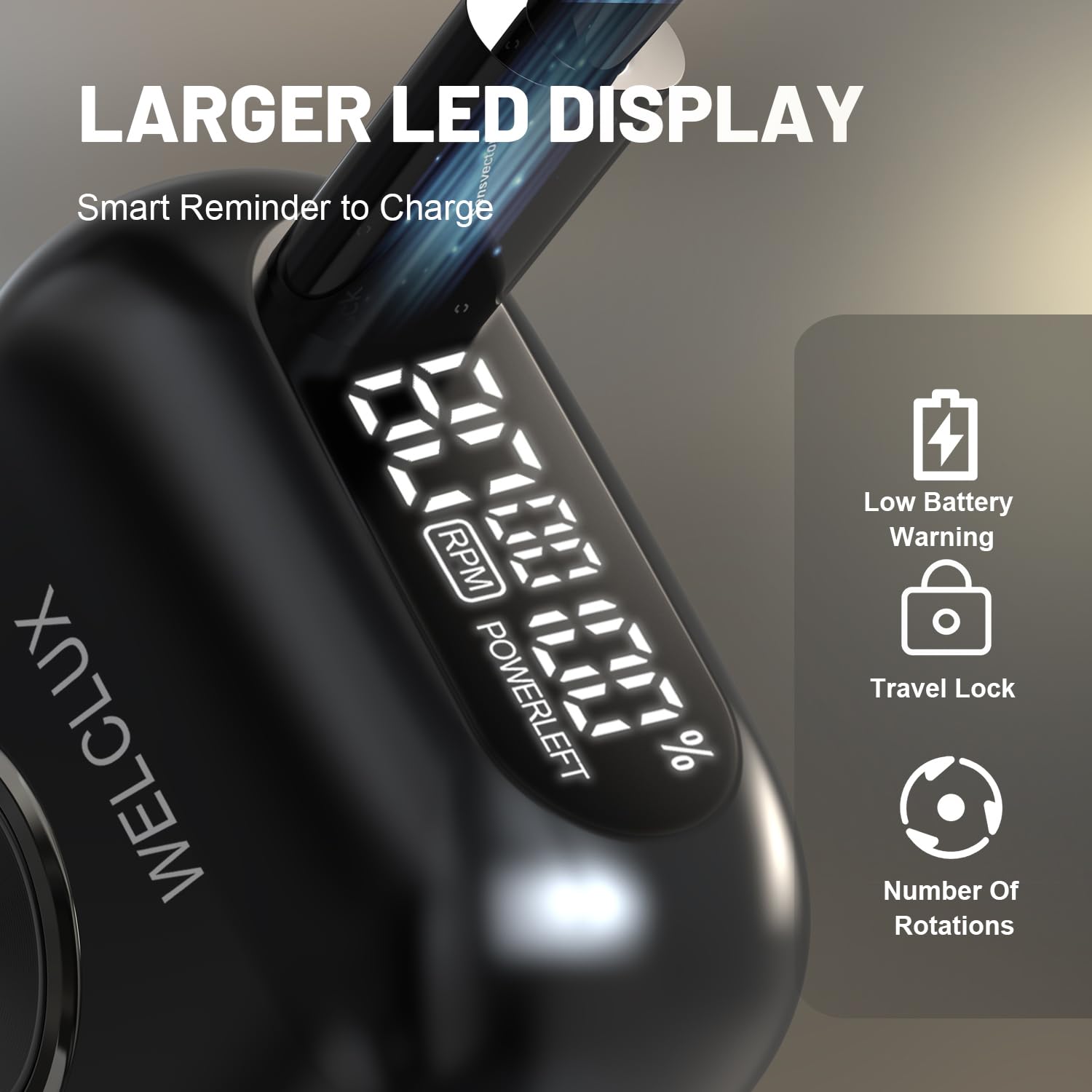 Electric Foil Shaver for Men: Portable Electric Razor for Beard/Face - 4 Floating Blade LED Display USB-C Fast Rechargeable - IPX7 Waterproof for Travel & Home