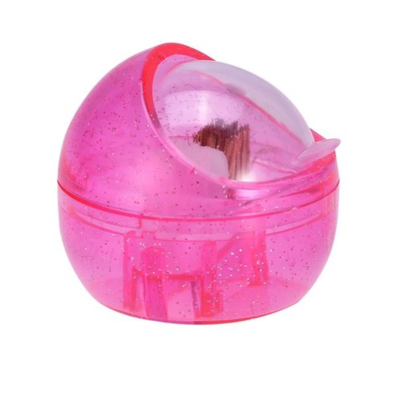 Portable Nail Drill Bit Cleaning Box, Manicure Tool Storage Case with Brush for Dust Removal, Professional Polishing Head Cleanser