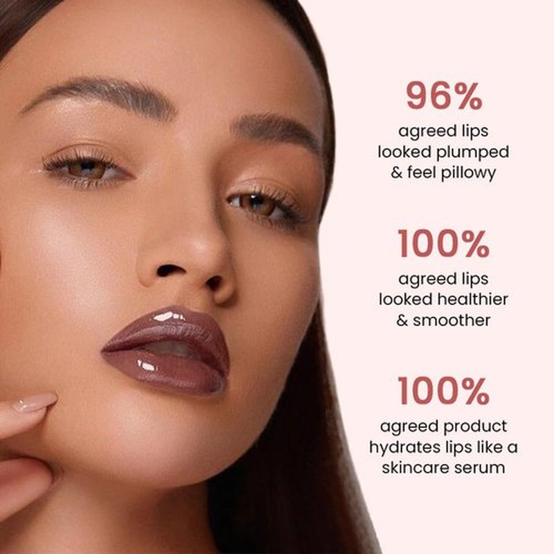 FeiCuiYun Lip Tinted Glowy Balm - Ultra-Hydrating Vegan Lip Serum for Sheer Shine & Softness | 2 Pcs Set