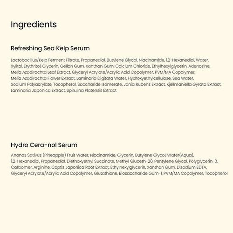 BIODANCE Serum Discovery Set: 4 Mini Serums Set, Korean Skin Care with Collagen Peptide, Ceramide Panthenol, Sea Kelp, Vitamin C Niacinamide, Skin Care Set | 10ml x 4 Serums