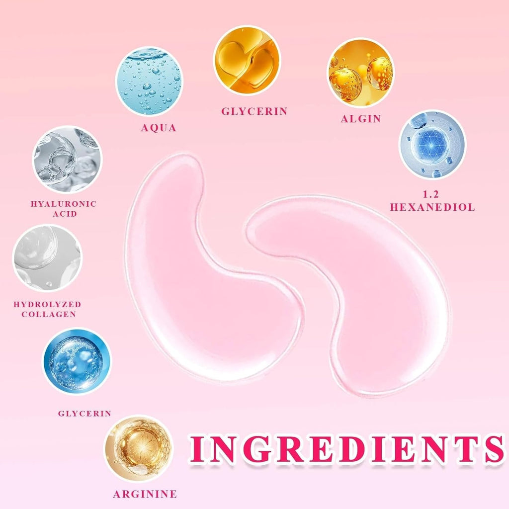Serene Eye Patches, Instalift PDRN Eyes Patches & Collagen Eye Patches for Puffy Eyes, Hydrolyzed Collagen, Dark Circles, Hydrating Anti-Wrinkle Under Eyes Patches with Hyaluronic Acid (1Pcs 8 pairs）