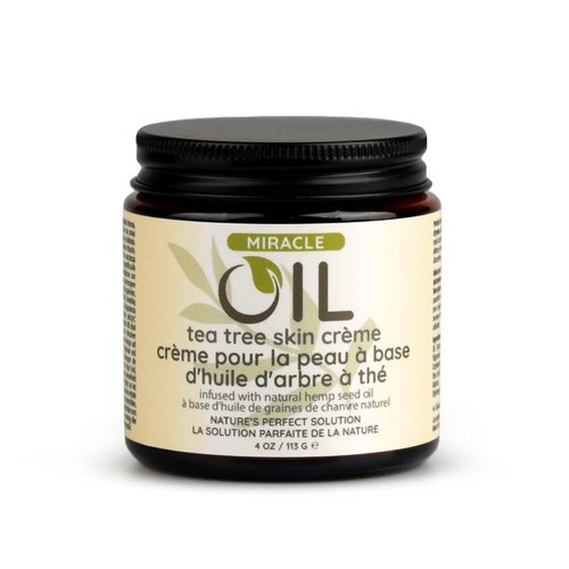 Earthly Body Miracle Oil - Tea Tree Crème with Hemp Seed & Safflower Oils | 4 oz - Nourish & Protect Skin