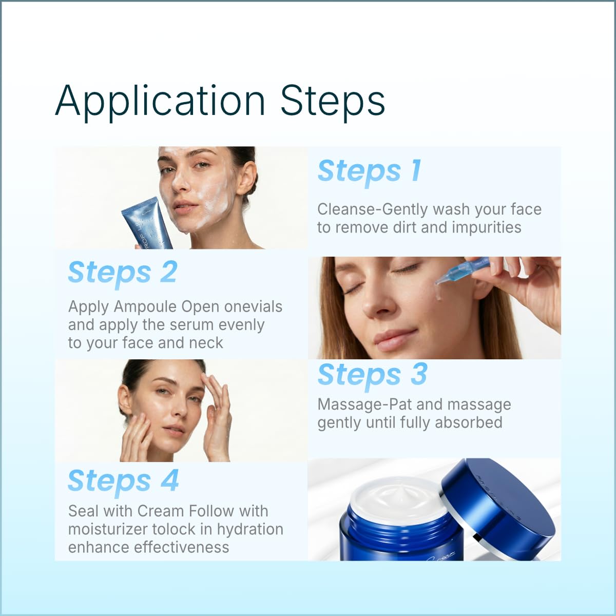 Hyaluronic Acid Serum - Anti-Aging Face Serum Reyouth & Blue Copper Peptide Hyaluronic Acid - Moisturizing, Soothing & Firming for 25+ Fragile Skin