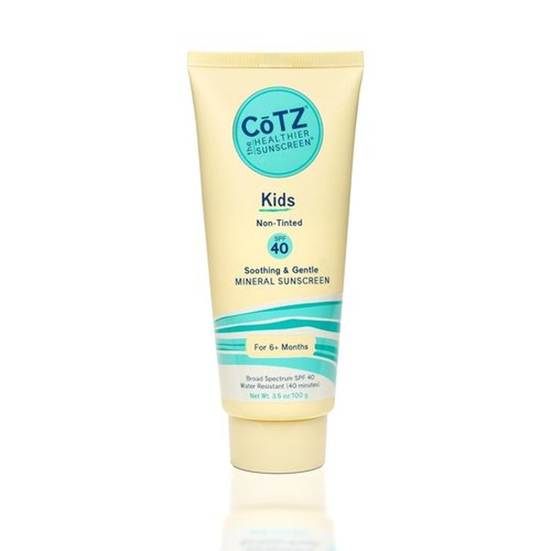 CoTZ Kids Mineral Sunscreen - SPF 40 | Lightweight Formula | No White ...