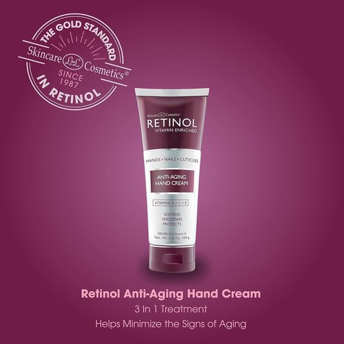 LIVAURA Retinol Anti-Aging Hand Cream - Youthful Hands with Rich, Velvety Moisture - Vitamin A for Skin & Nails
