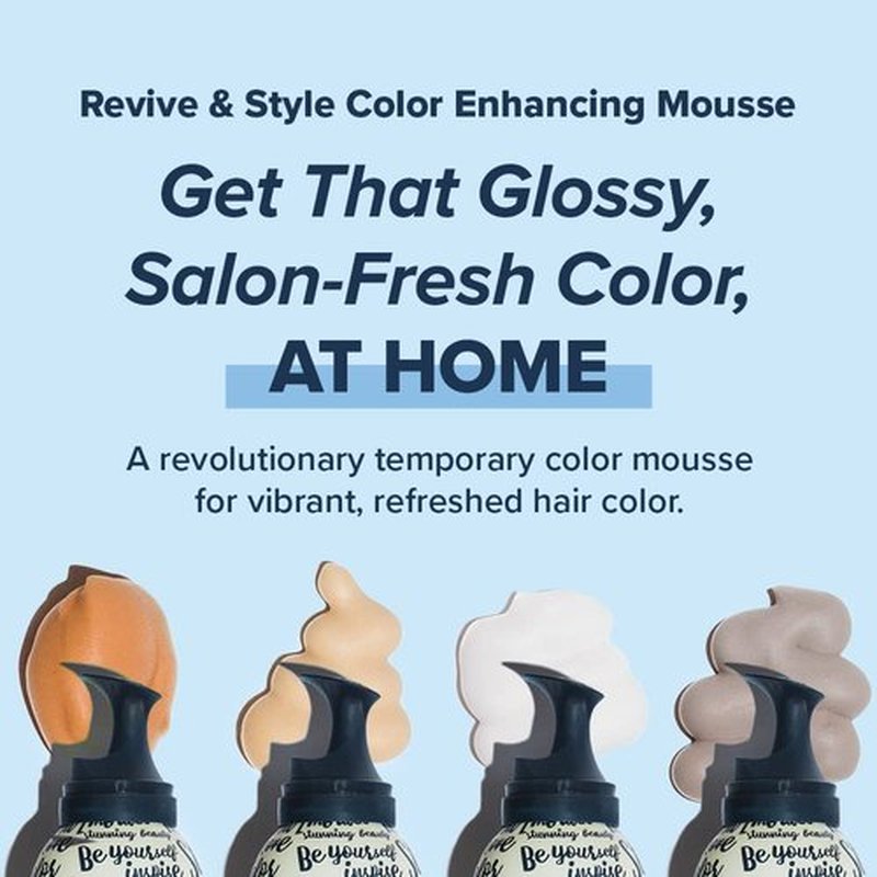 Truhair Revive And Style Color Mousse - Dark Brown Hair Color & Styling Solution