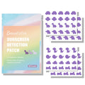 UV Detection Stickers for Sunscreen - 80 Count UV Detection Stickers, Know When to re-Apply Sunscreen, Sun Protection Reminder, 8 Pattern Types