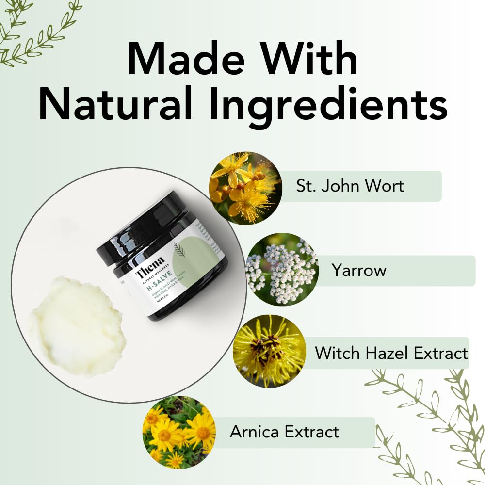 Intense Hemorrhoid Treatment Natural Hemorrhoid Relief Cream, Max Strength Herbal Anal Fissure Relief Ointment with Organic Witch Hazel for Postpartum Piles, Best with Thena Sitz Bath Soak Women Men