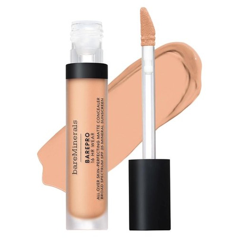 bareMinerals BAREPRO 16HR Natural Matte Concealer - SPF 25, Niacinamide, Conceals Dark Spots & Blemishes