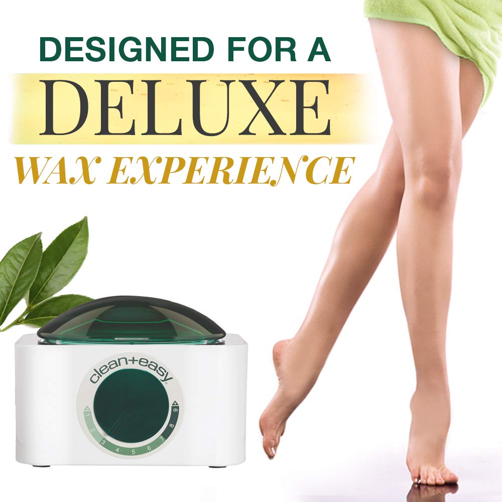 Clean + Easy Wax Roller Warmer Kit – Professional Roll On Wax Warmer for Hair Removal, Portable Heater for Face, Arms, Legs & Body, At-Home or Salon Use, Unit Only (120V)