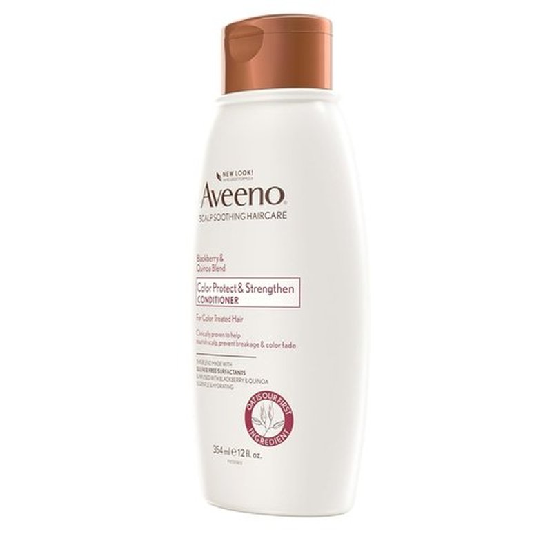 Aveeno Strengthening Conditioner - Blackberry & Quinoa for Color-Treated Hair | Moisturizing, 12 fl oz