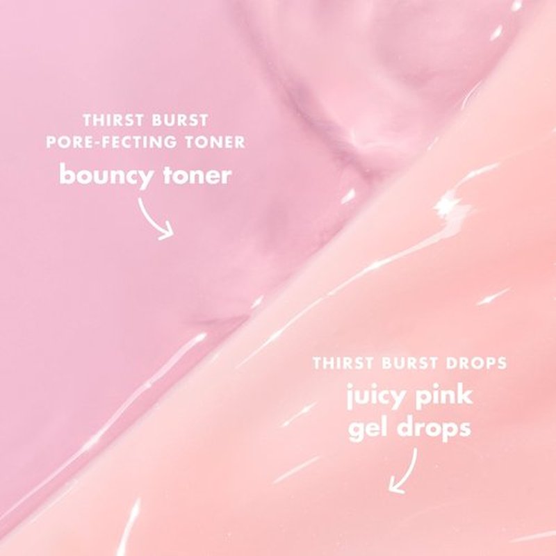 e.l.f. SKIN Thirst Burst Dew-O, Travel-Sized Skincare Set, Exfoliating Facial Toner & Hydrating Serum Drops, Gives Skin A Dewy, Bouncy Glow, Vegan & Cruelty-Free
