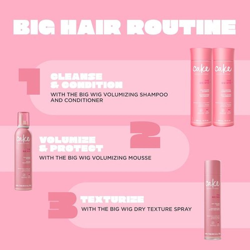Cake Beauty Shampoo - The Big Wig Weightless Cleansing & Nourishing Formula with Aloe Vera | 10 Fl Oz / 295 ml