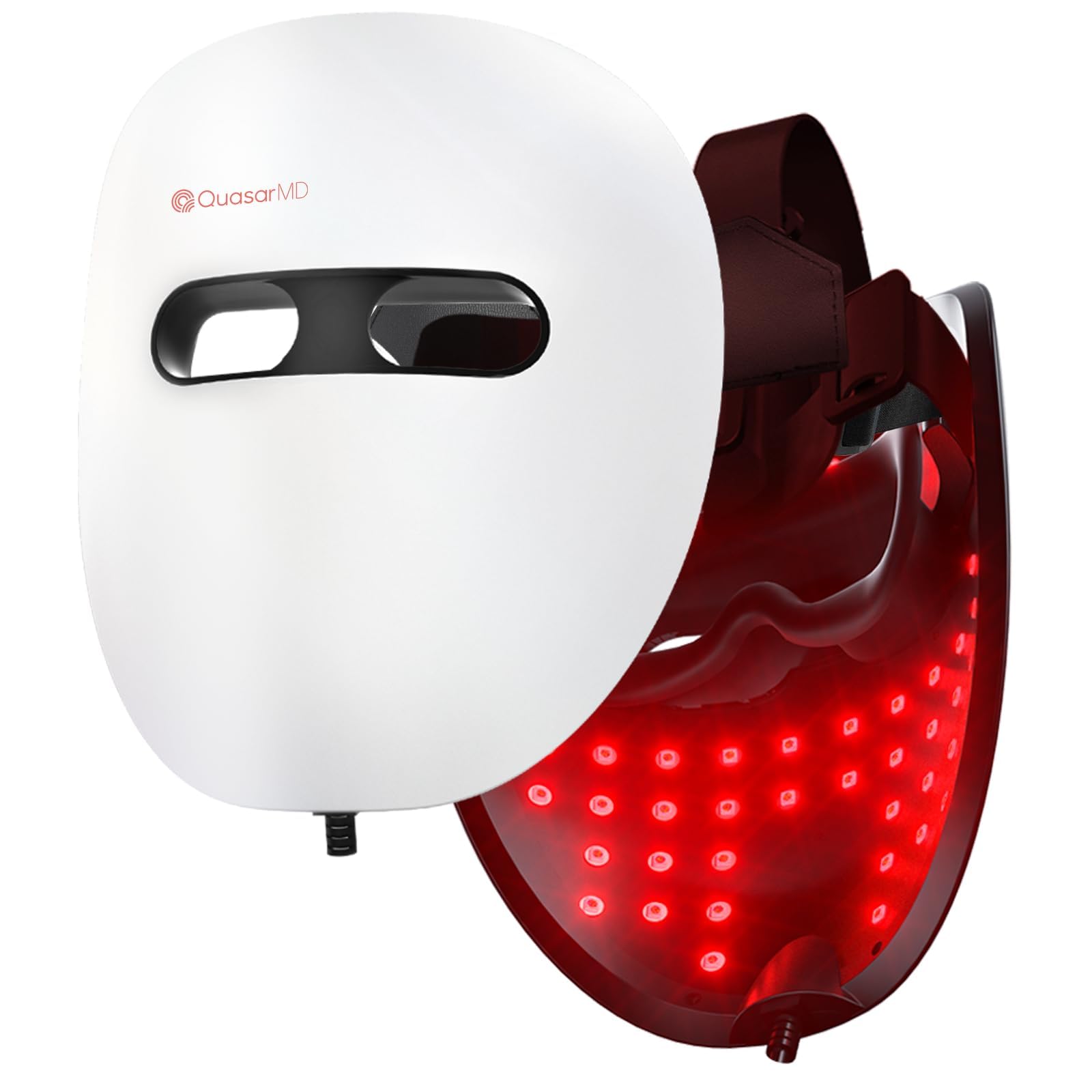 QuasarMD 7 in 1 Red Light Therapy Face Mask with Gold-Wire LED, 7 Color Light & Infrared Combo Therapy for Regulate Oil, Acne & Anti-Aging, Premium Cordless Home Skincare Device for Women, Men Gift