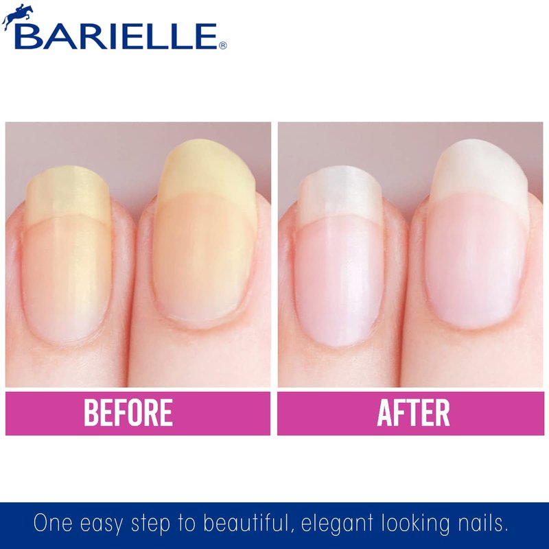 Barielle Nail Whitener - Brightening Treatment for Yellow or Dull Nails | 0.47 oz (Pack of 2)