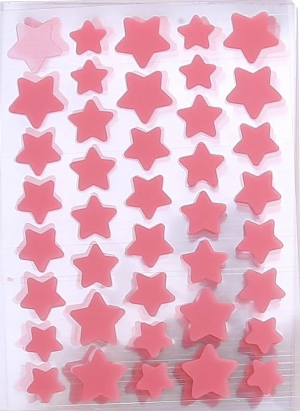BEAUTIVANA 10 Sheets Star Pimple Patches for Face – Hydrocolloid Acne Stickers, Pink Star Blemish Patches for Skin Care and Healing, Facial Spot Treatment with Pore Cleansing Strips and Masks