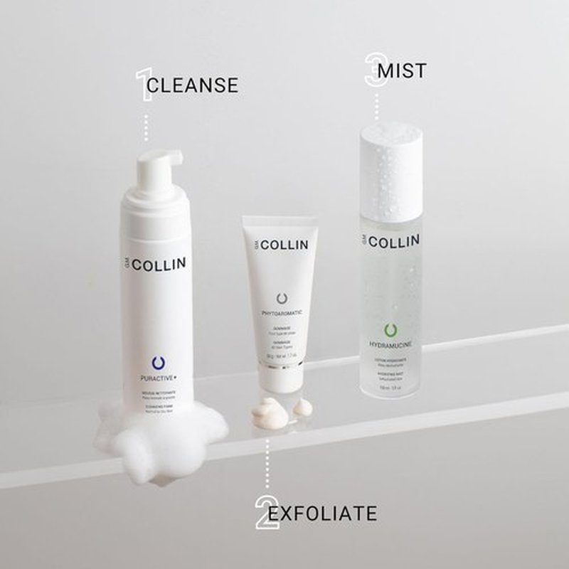 G.M. COLLIN Puractive+ Cleansing Foam - Hydrating Face Wash for Oily & Acne-Prone Skin with Salicylic Acid