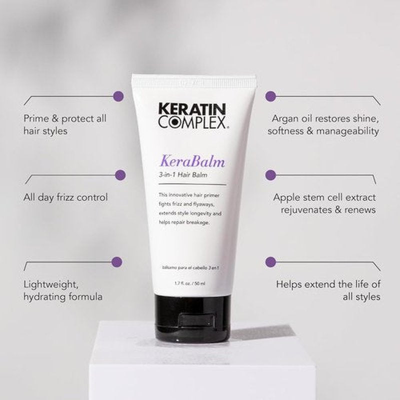 Keratin Complex - KeraBalm 3-in-1 Hair Balm for Nourished, Smooth Hair - 1.7 Fl Oz