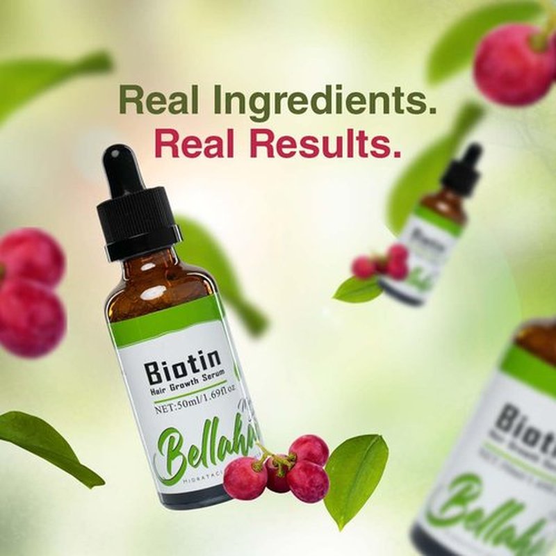 BellaHair | Advanced Hair Serum for Thicker, Stronger, and Healthier Hair - Stimulates Growth and Reduces Hair Loss for Men and Women