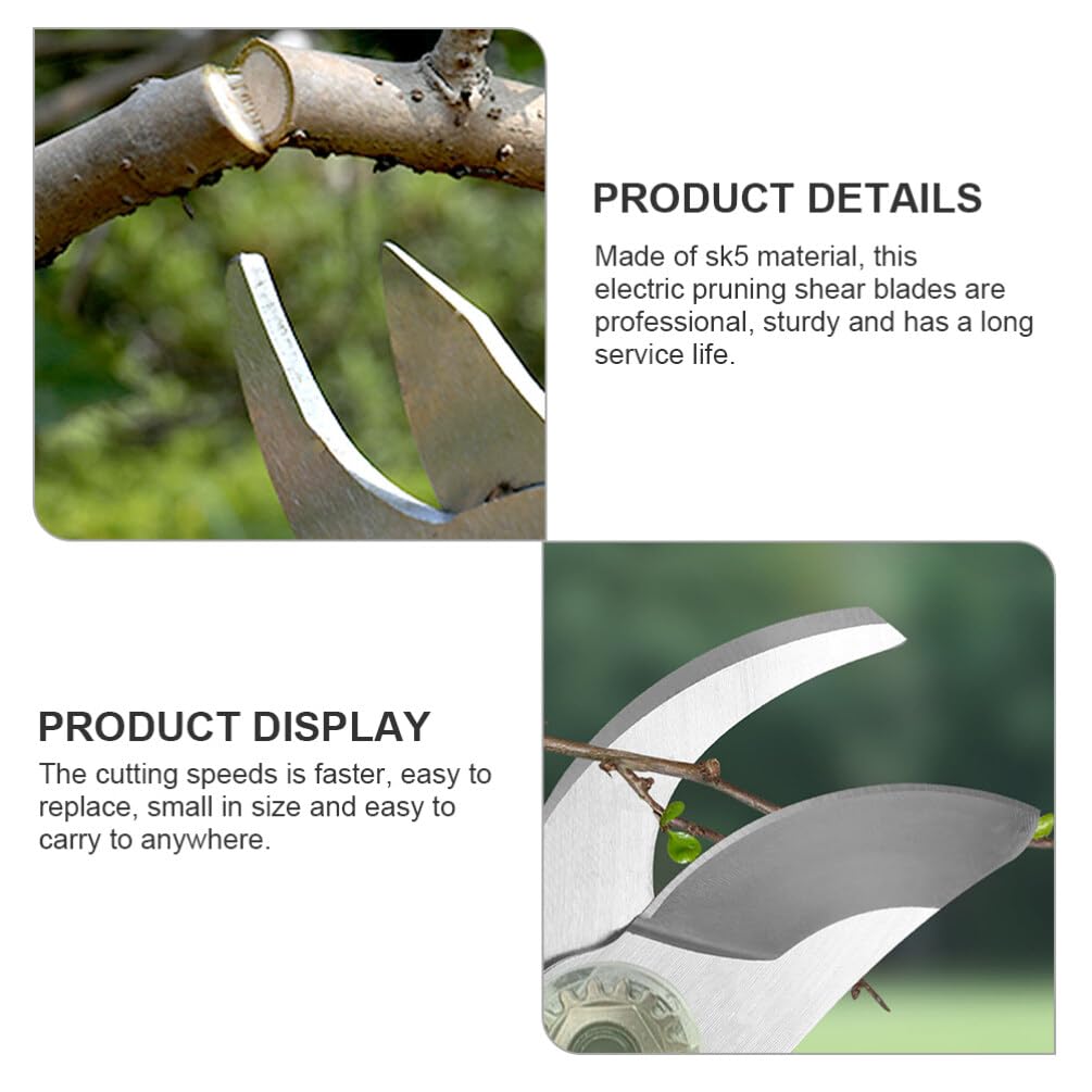 Scicalife Electric Pruning Shears Blades Replacement Sk5 Pruning Cutter Blades for Cordless Shears Gardening Pruner Parts 2 Pack Easy Install 3.14 X 1.18 X 0.19 in