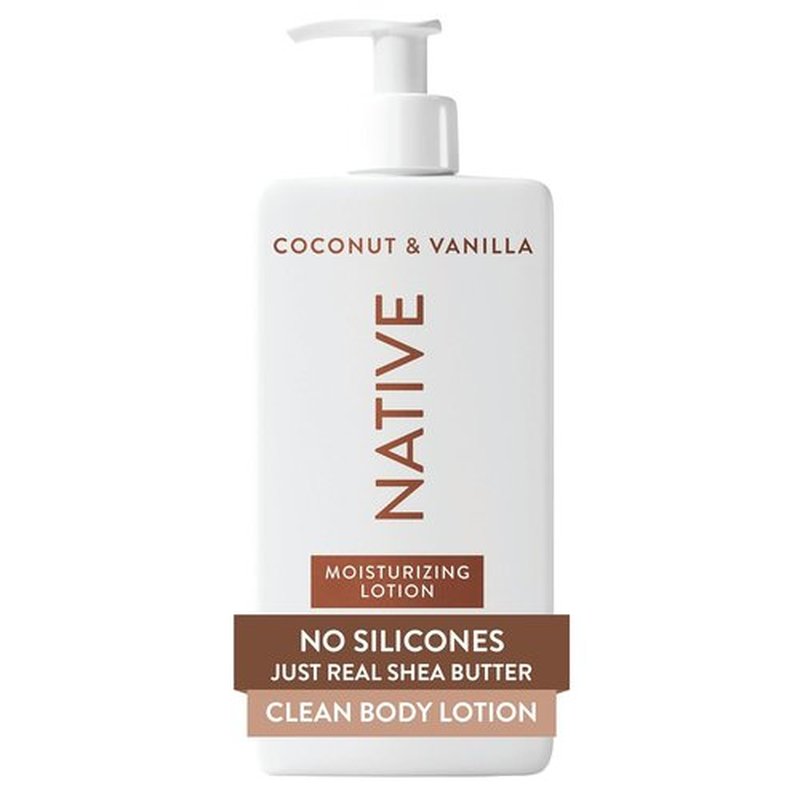 Native Body Lotion - Coconut & Vanilla | 48-Hour Hydration for Dry, Sensitive Skin - 16.5 fl oz